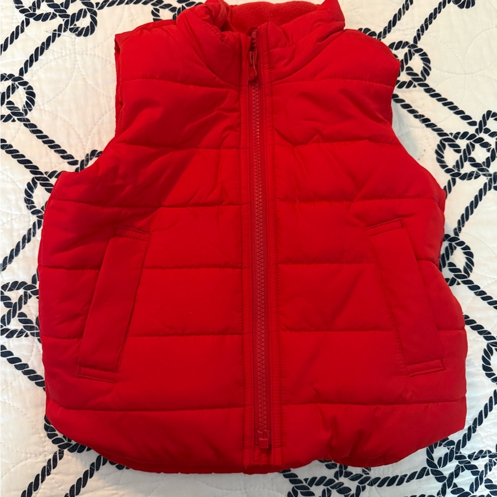 GAP Toddler Red Puffer Vest